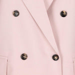 Blazer doppiopetto in lana, mohair e seta ombrosa in rosa Maxmara - donna 