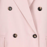 Blazer doppiopetto in lana, mohair e seta ombrosa in rosa Maxmara - donna 