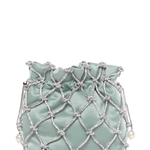 Borsa Selene Capri con cristalli in verde Rosantica - donna 