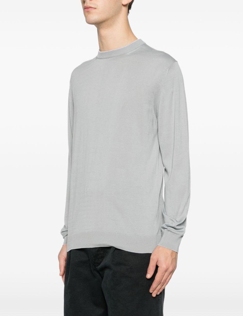 Maglia con design a strati in grigio Eleventy - uomo 