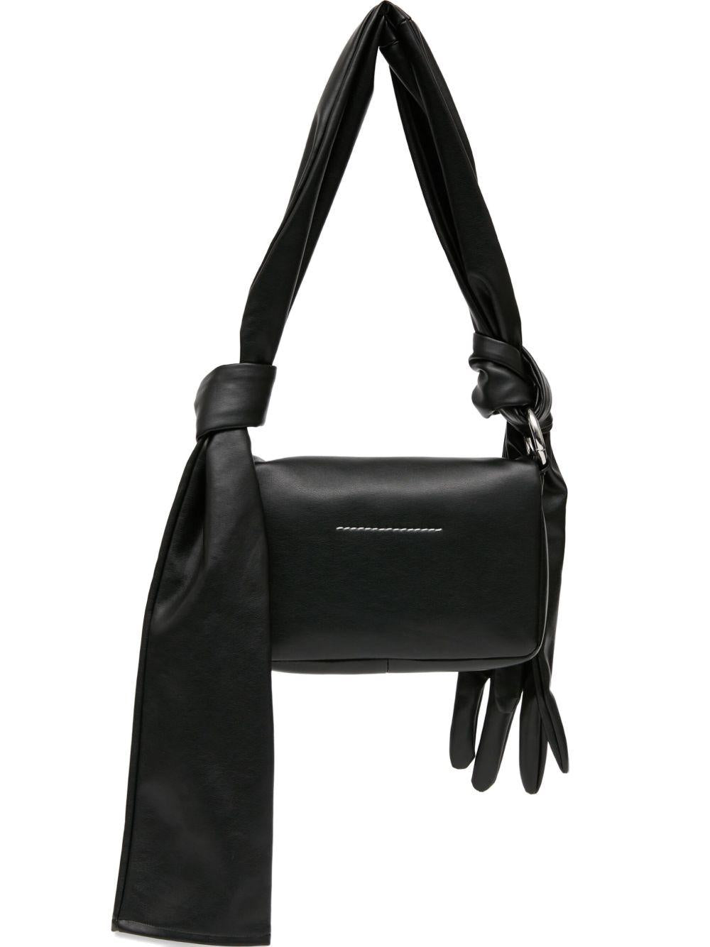 Borsa a spalla glove in nero Mm6 maison margiela - donna 