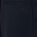 Pantaloni elasticizzati a larga costina in nero Y-3 - uomo 