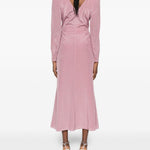 Abito midi con pois in lilla Alessandra Rich - donna 