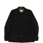 Giacca-camicia con bottoni in nero Grayed - uomo 