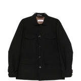 Giacca-camicia con bottoni in nero Grayed - uomo 