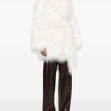 Cappotto in eco-pelliccia juno color crema Entire Studios - donna 