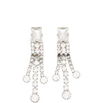 Orecchini decorati con cristalli in argento Alessandra rich - donna 