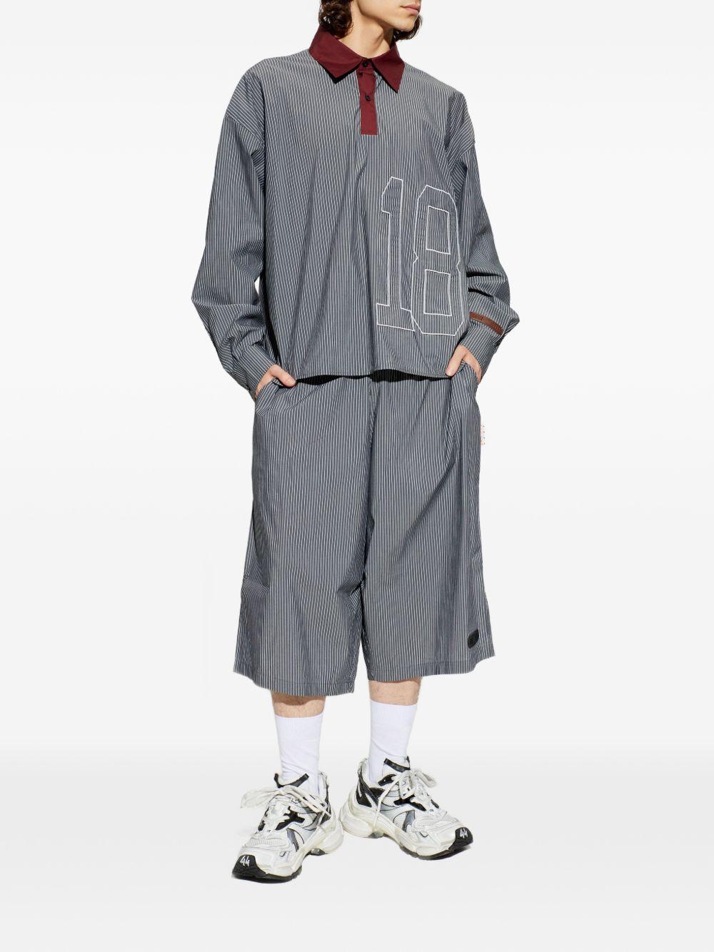 Polo con stampa in grigio e bianco Pdf - uomo 
