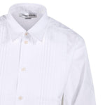 Camicia con collo plisse in bianco Victoria Beckham - donna 