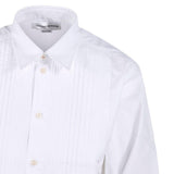 Camicia con collo plisse in bianco Victoria Beckham - donna 