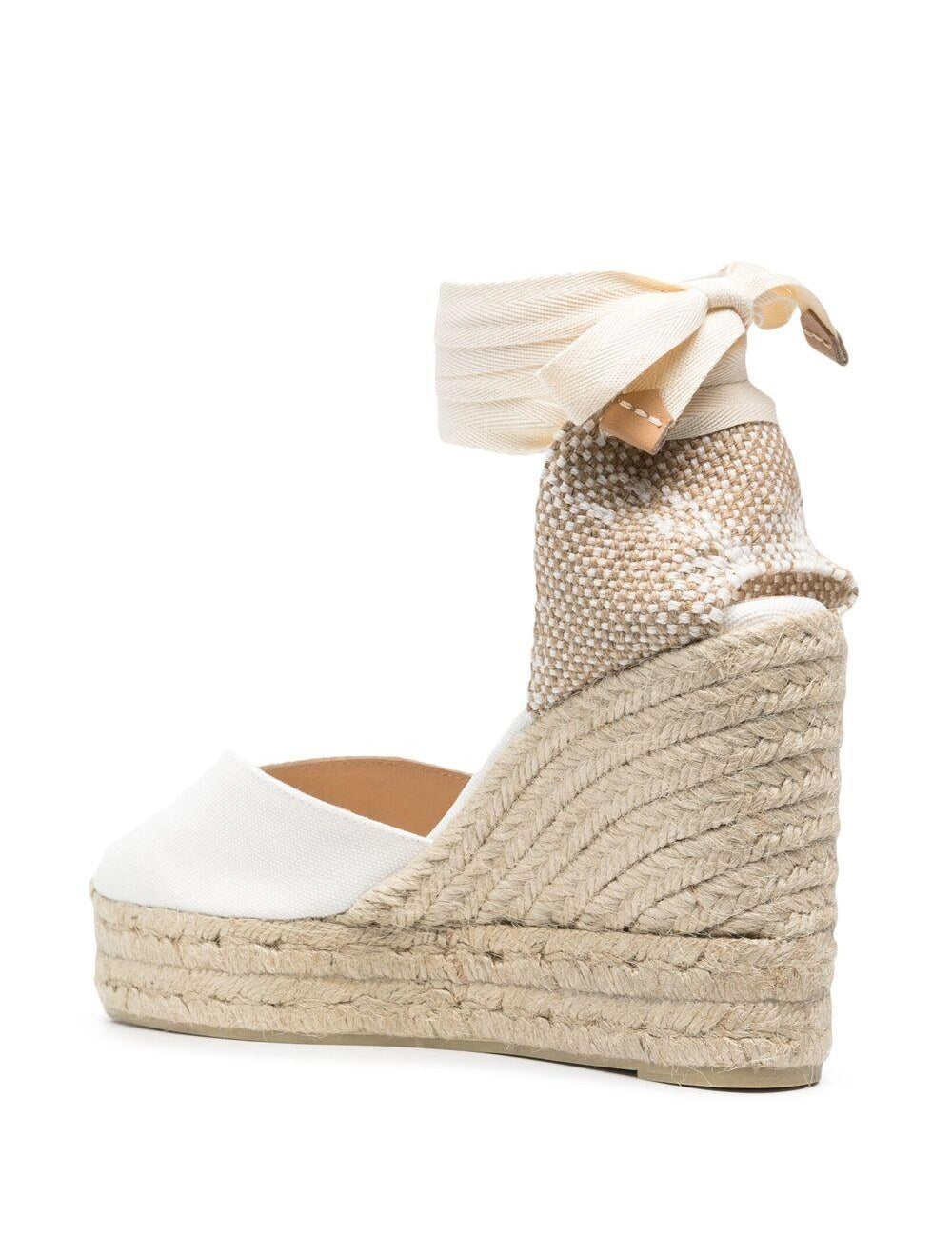 Espadrilles Chiara con zeppa in bianco Castañer - donna 