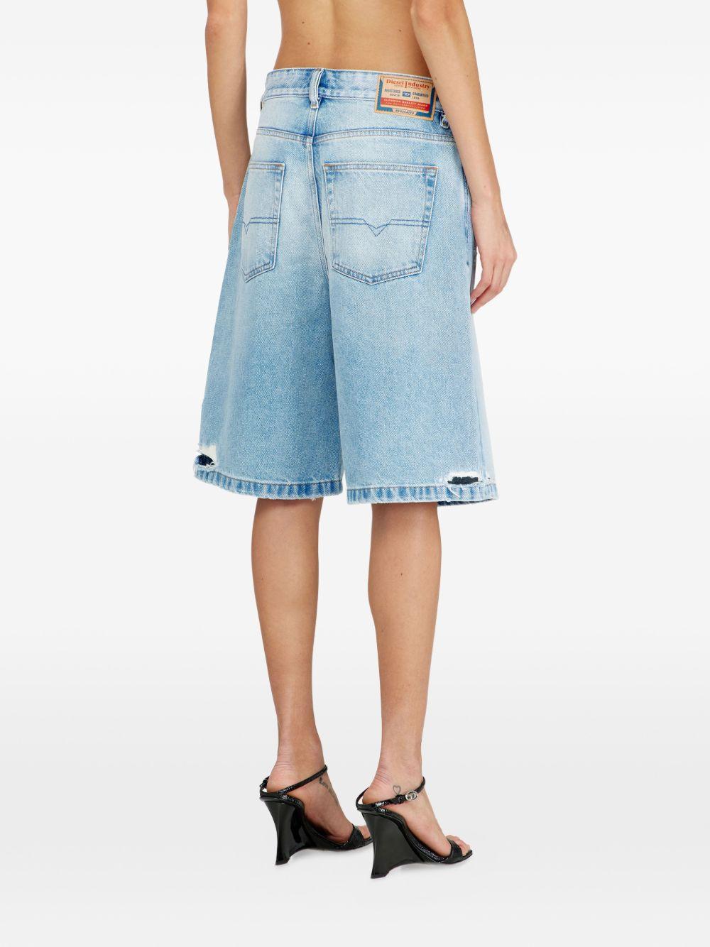 Shorts de-sire in denim blu diesel - donn 