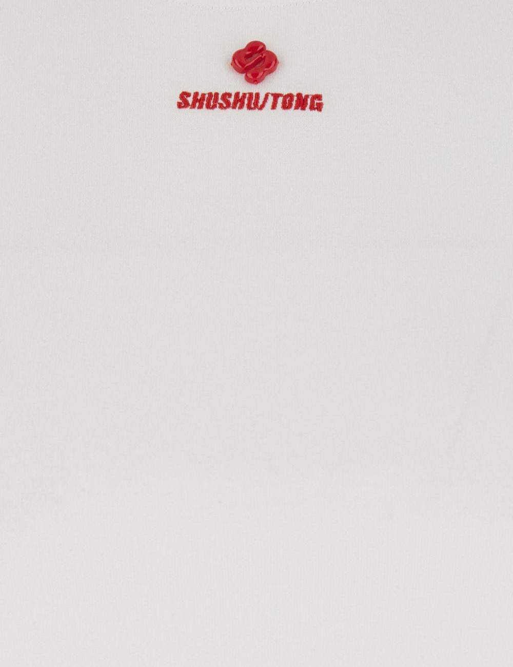 T-shirt con logo in marrone Shushu/tong - donna 