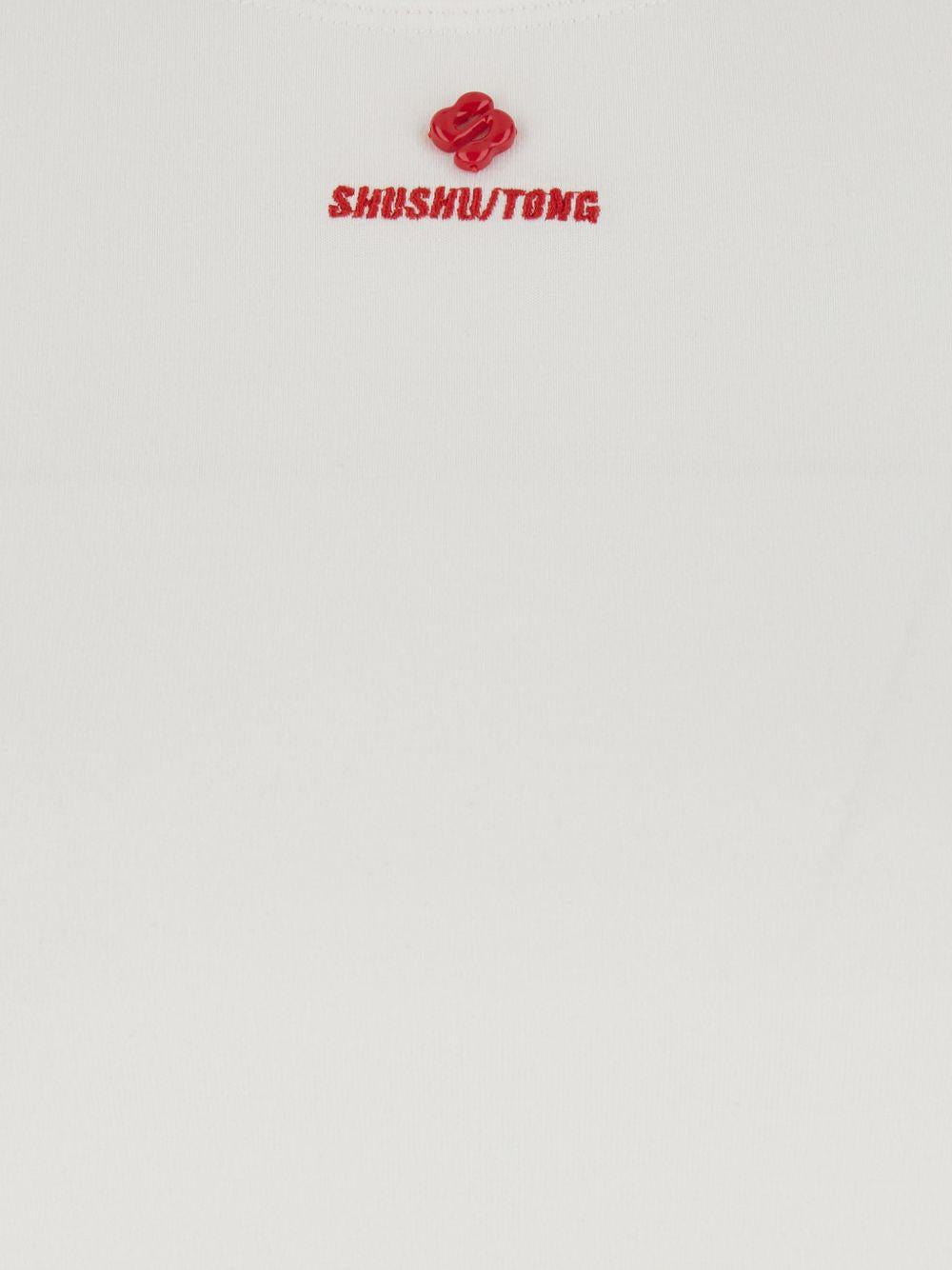 T-shirt con logo in marrone Shushu/tong - donna 