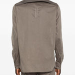 Camicia con tasche sul petto in marrone Rick owens - uomo 