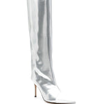 Stivali al ginocchio 90mm in argento - donna 