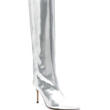 Stivali al ginocchio 90mm in argento - donna 