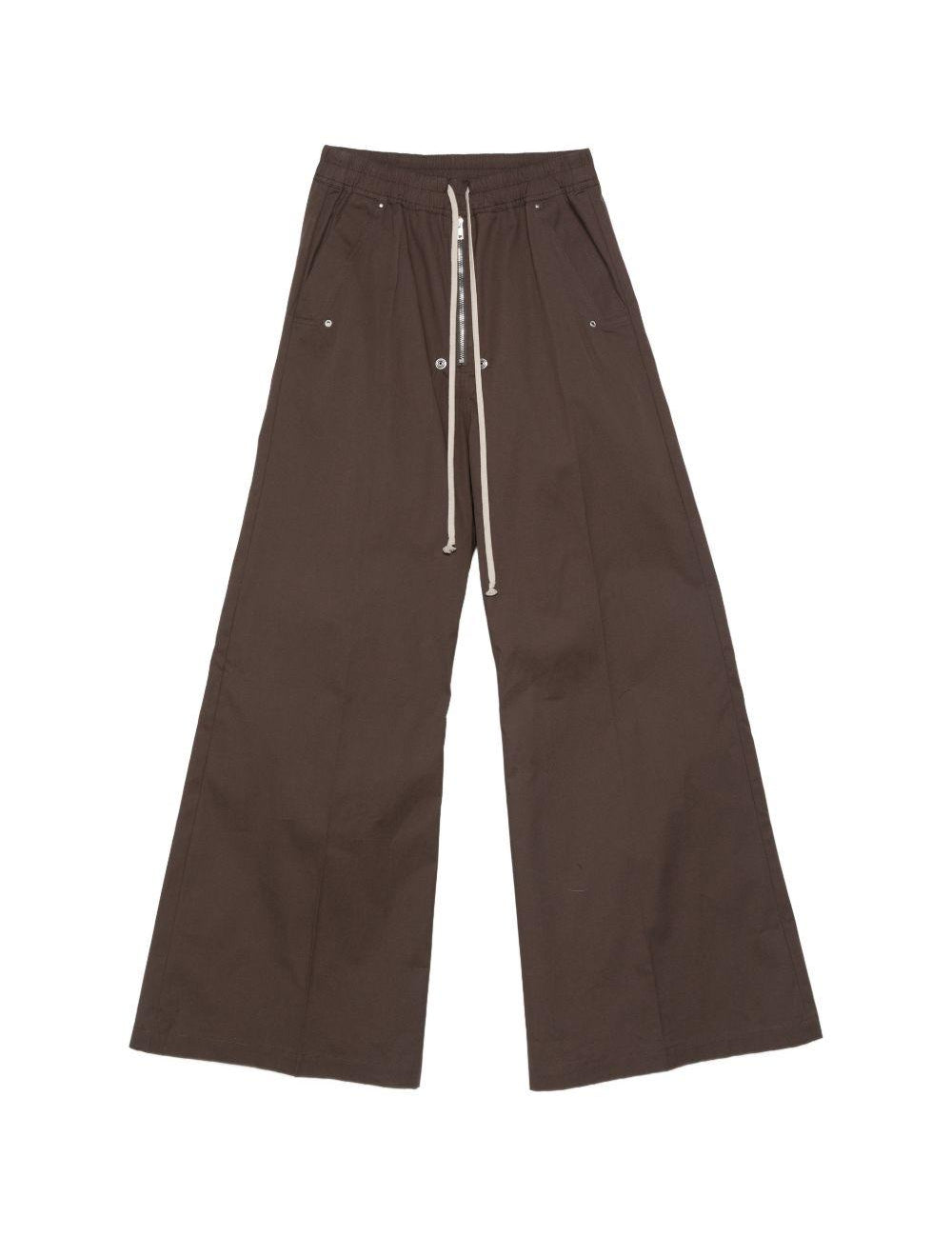 Pantaloni con dettaglio zip in grigio Rick owens - uomo 