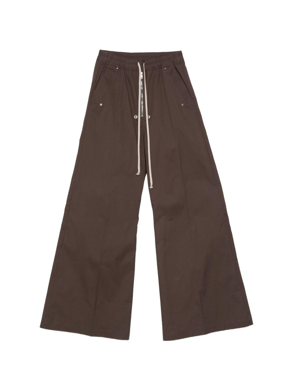 Pantaloni con dettaglio zip in grigio Rick owens - uomo 