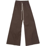 Pantaloni con dettaglio zip in grigio Rick owens - uomo 