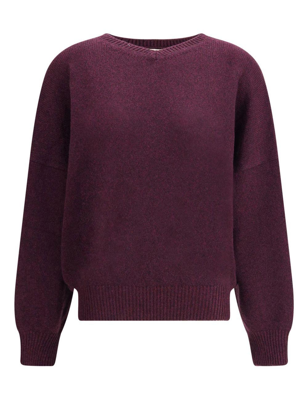 Maglione a girocollo wolfe in viola Khaite - donna 