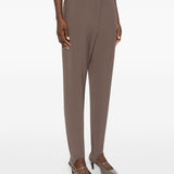 Pantaloni con piega stampata in marrone Dries van noten - donna 