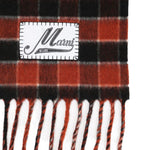 Sciarpa a quadri con in rosso e nero frange Marni - Unisex 