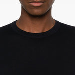 T-shirt in lavorazione pique con bordi a coste in blue John smedley - uomo 