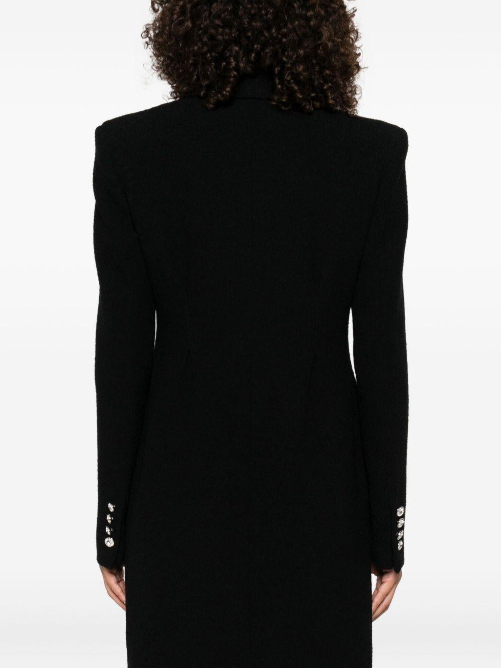 Cappotto con bottoni gioiello in nero Alessandra Rich - donna 