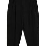 Pantaloni con pieghe in lana in nero Comme des garcons homme plus - uomo 