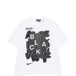 T-shirt con stampa in bianco e nero  Comme Des Garçons Black  x Nike - unisex 