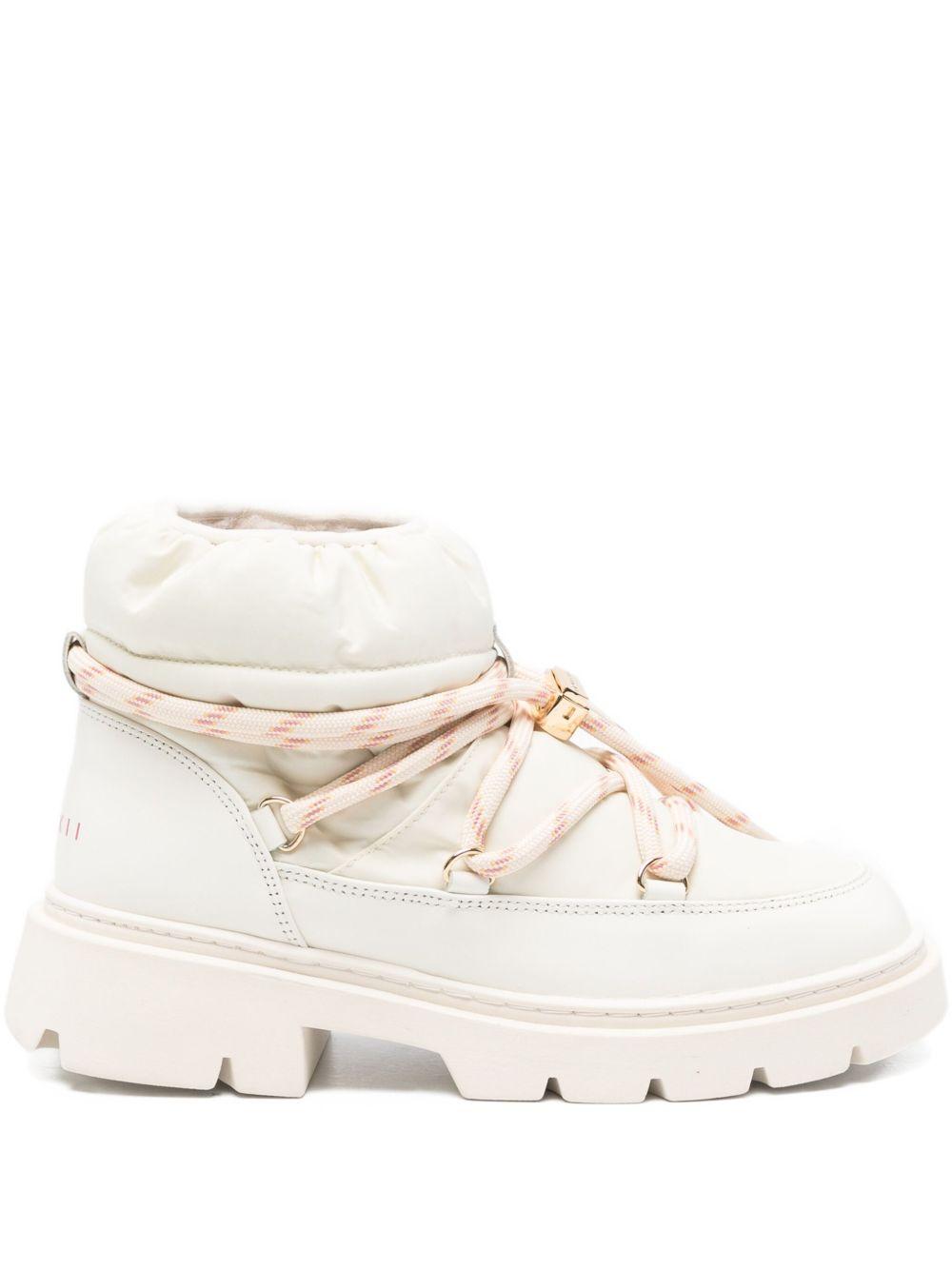 Stivali con lacci Endurance in avorio Inuikii - donna 