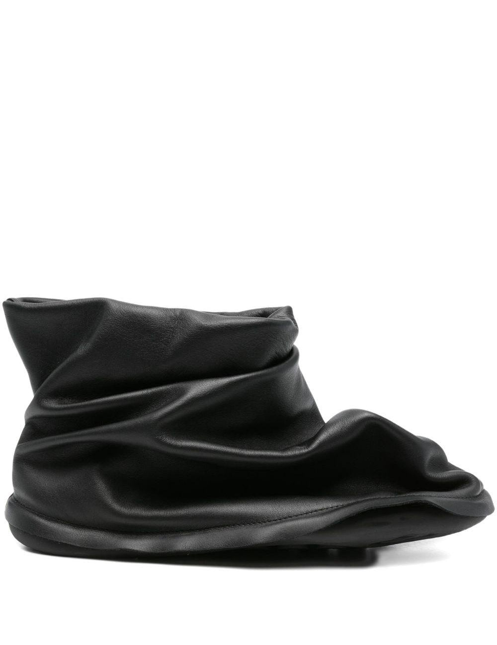 Stivaletti Peu flou in pelle in nero Camper x ISSEY MIYAKE - donna 