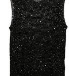 Top in maglia Melyssa con paillettes in nero Golden Goose - donna 