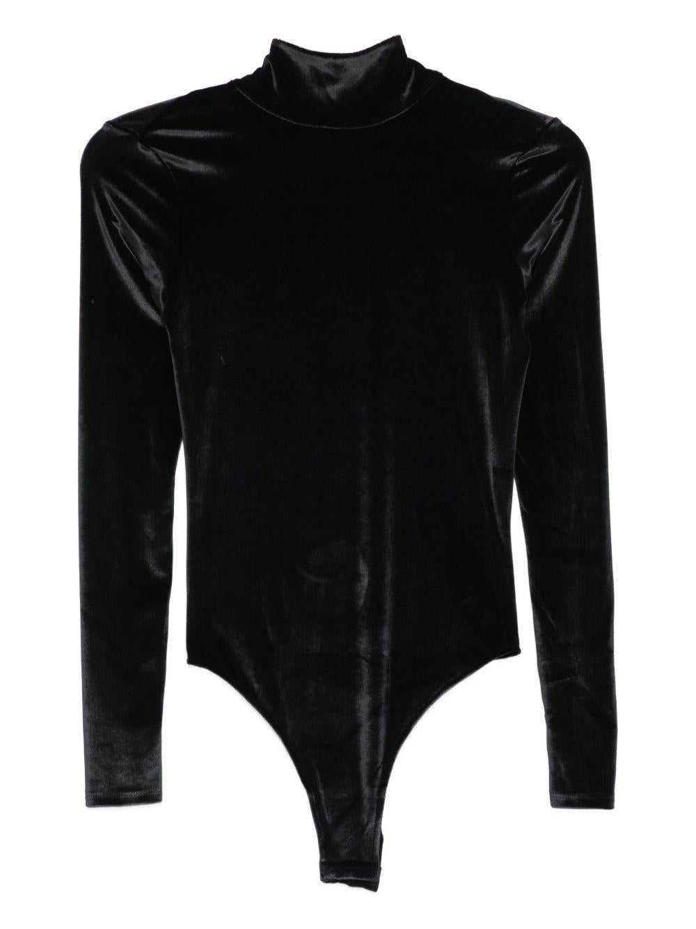Body a collo alto in nero Mugler - donna 
