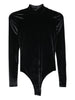 Body a collo alto in nero Mugler - donna