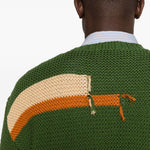 Maglione con dettagli patch in verde Ymc - uomo 