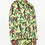 Giacca-camicia con stampa Chiku-Rin Camo in vedre Kenzo - uomo 