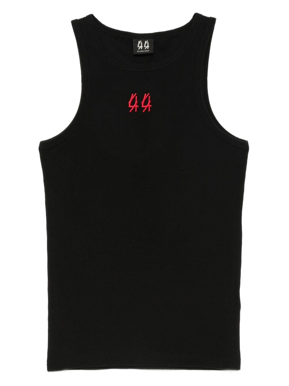 Canotta con ricamo in nero 44 label group - uomo 
