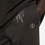 Jogger con coulisse in marrone Rick Owens x Moncler - unisex<BR/><BR/> 
