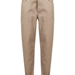 Jeans slim in denim in beige 