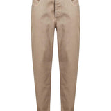 Jeans slim in denim in beige 