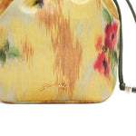 Borsa a fiori con coulisse in giallo Ganni - donna 