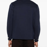 Giacca-camicia con tasche in blu Eleventy - uomo 