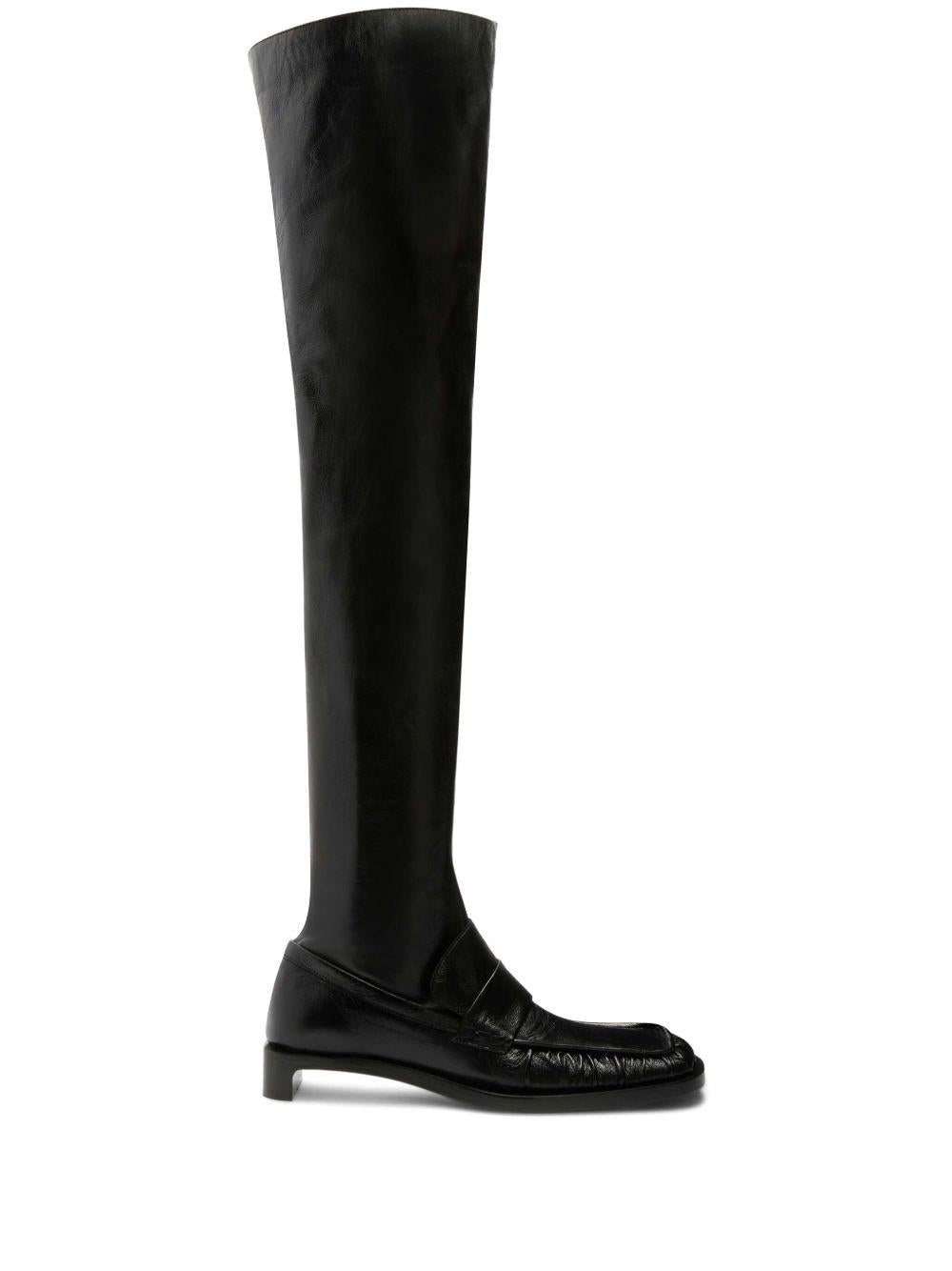 Stivali alla coscia in nero Jil sander - donna 