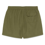 Costume da bagno con logo ricamato in verde Barbour - uomo 