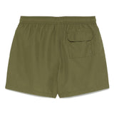 Costume da bagno con logo ricamato in verde Barbour - uomo 