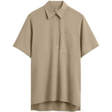 Polo a maniche corte con tasca applicata in beige Toteme - donna 