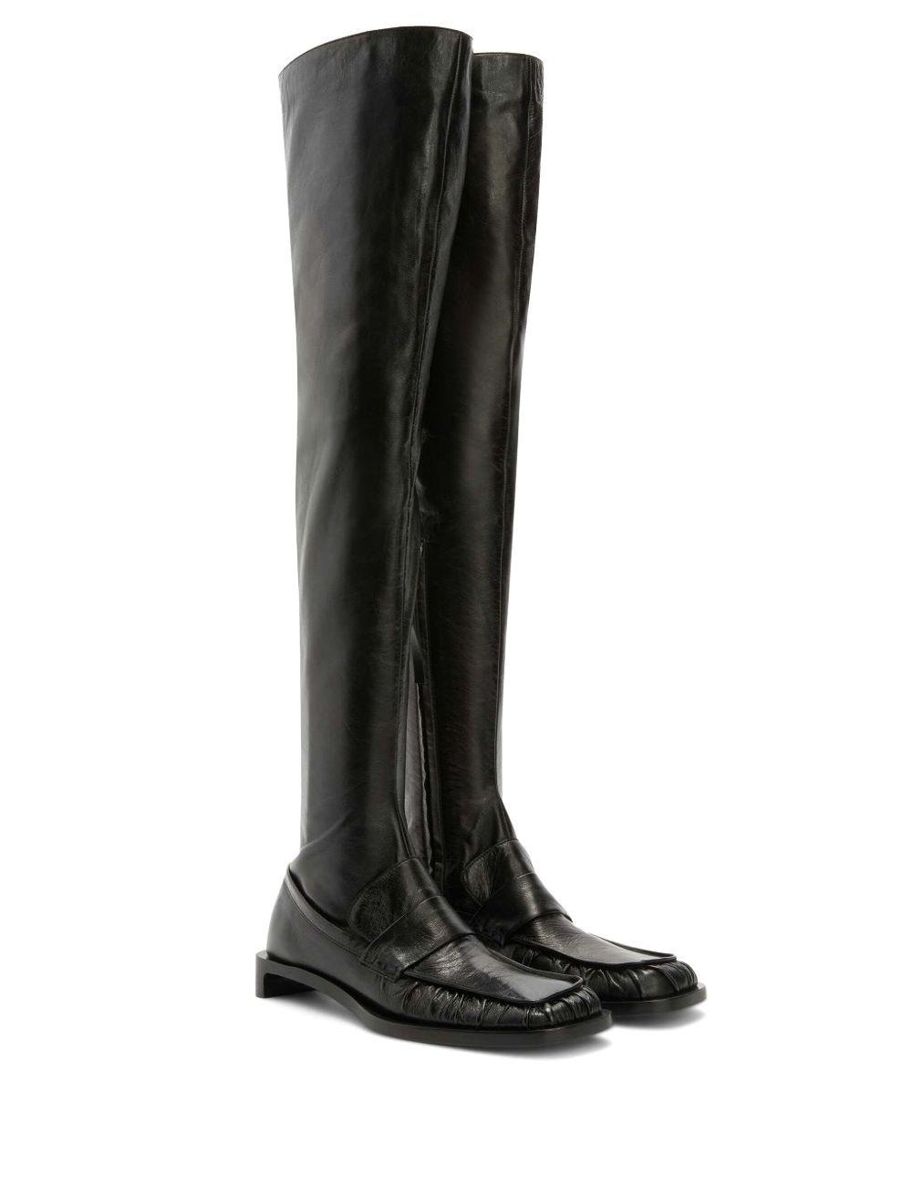 Stivali alla coscia in nero Jil sander - donna 