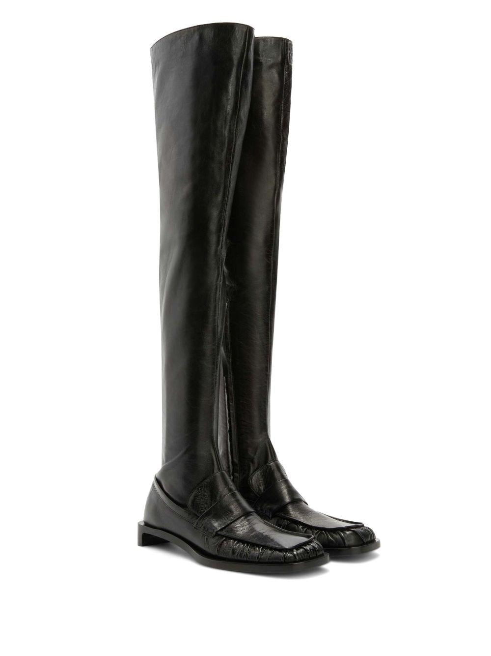 Stivali alla coscia in nero Jil sander - donna 